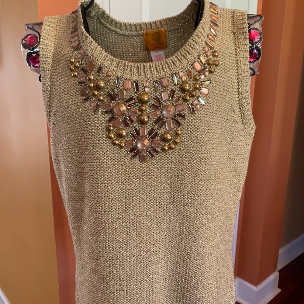 Ruby Rd. Faux Jewel Cardigan